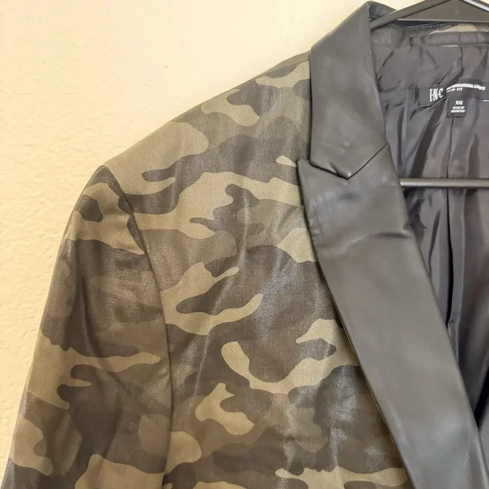 I.N.C. International Concepts Men's Slim-Fit Camouflage Blazer Size XXL